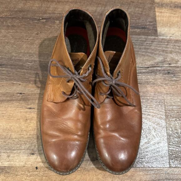 Rockport Classic Break Chukka Boots Men\'s Sz 9.5 Brown Leather Casual Dress READ main image 4